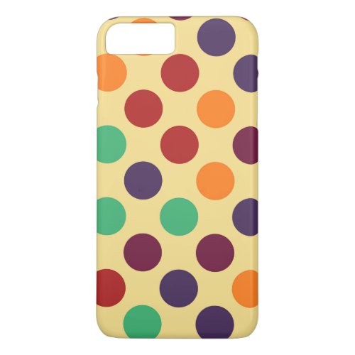 Retro Pop Polka Dot Pattern iPhone 8 Plus7 Plus Case