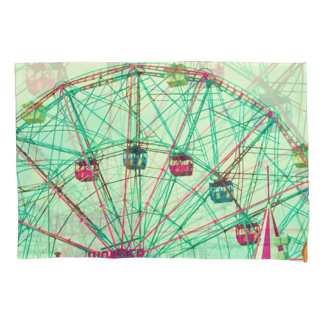 Retro Pop Summer Carnival Pillow Case (Front)