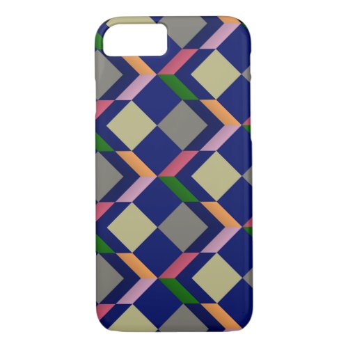 Retro Pop Tiles Pattern 2 iPhone 87 Case