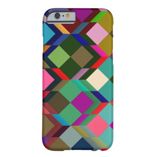Retro Pop Tiles Pattern Barely There iPhone 6 Case