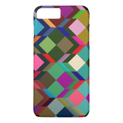 Retro Pop Tiles Pattern iPhone 8 Plus7 Plus Case