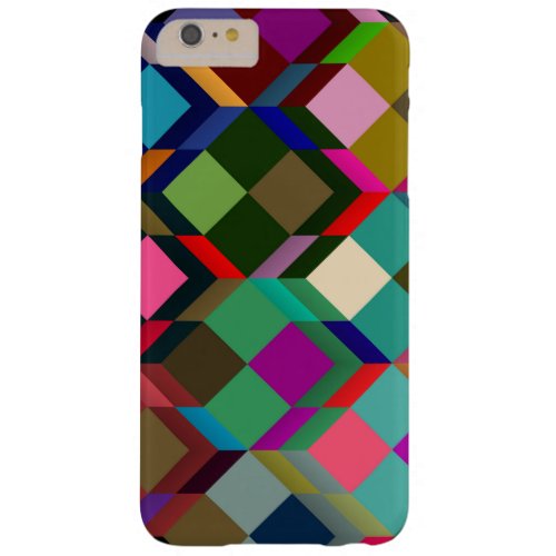 Retro Pop Tiles Pattern Barely There iPhone 6 Plus Case