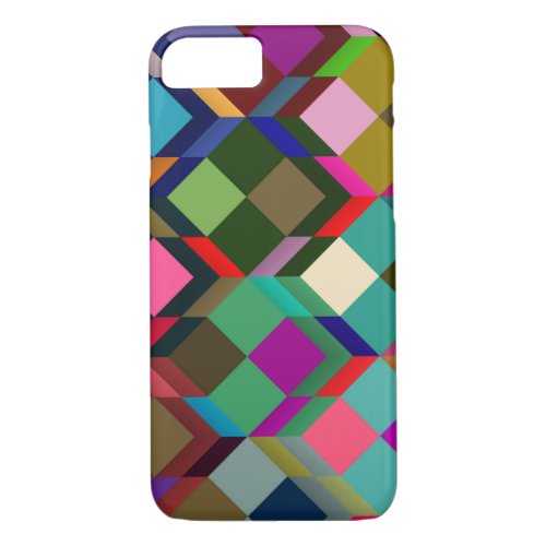 Retro Pop Tiles Pattern iPhone 87 Case