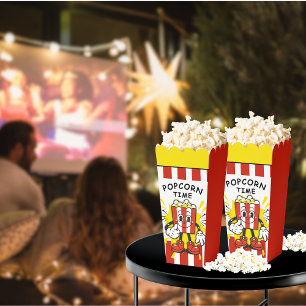 Retro Popcorn Design Favor Boxes