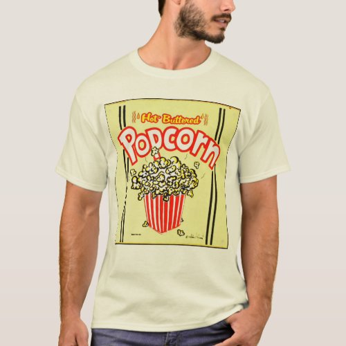 Retro Popcorn Sign T_Shirt
