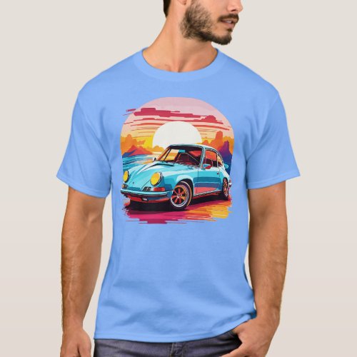 Retro Porsche T_Shirt
