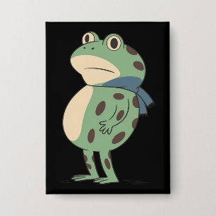 Retro Portland Frog Protest Anti Fascism Anti Ice Button