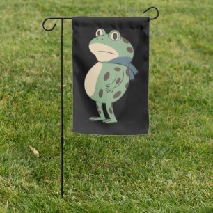 Retro Portland Frog Protest Anti Fascism Anti Ice Garden Flag