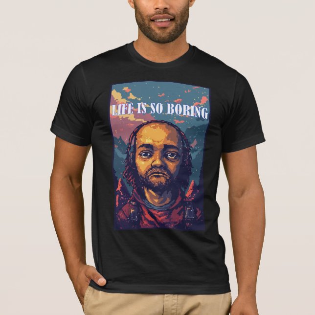 Retro Portrait Typography T-Shirt (Front)