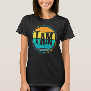 Retro Positive Affirmations Mental Health Awarenes T-Shirt