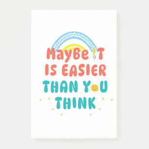 Retro Positive Quote Post-it Notes