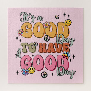 Retro Positivity "It's a Good Day" Jigsaw Puzzle