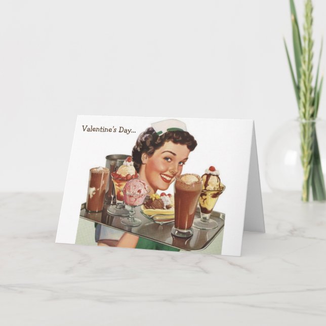 Retro - Post-Valentine's Day Chocolate Sale, Holiday Card (Front)