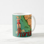 Retro Postcard of Florida Coffee Mug<br><div class="desc">Terrific rare, retro postcard map of Florida repurposed!</div>