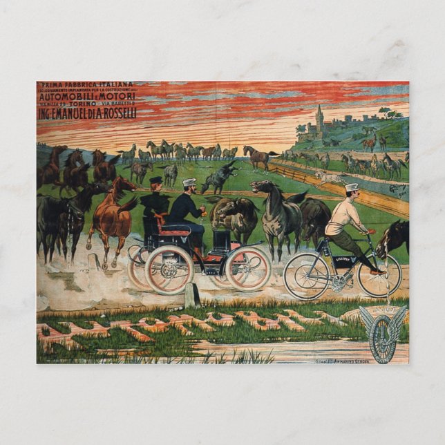 Retro Poster Postcard (Front)