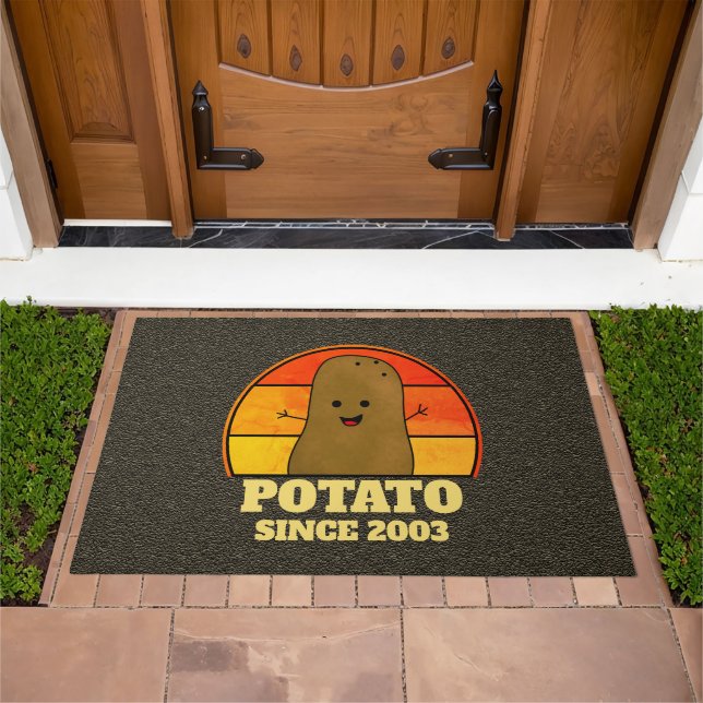 Retro Potato Custom Doormat (Outdoor)