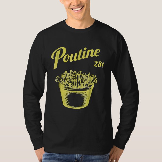 Retro Poutine   Canada   Montreal T-Shirt (Front)
