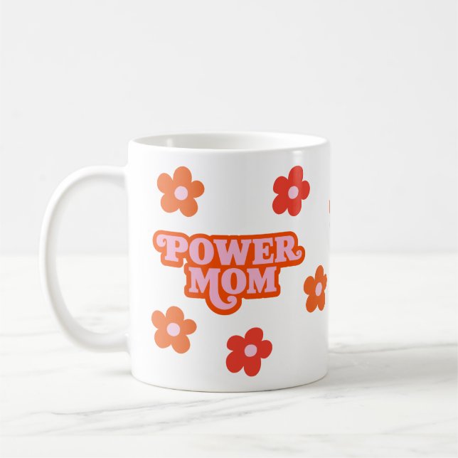 Retro Power Mom Mug (Left)