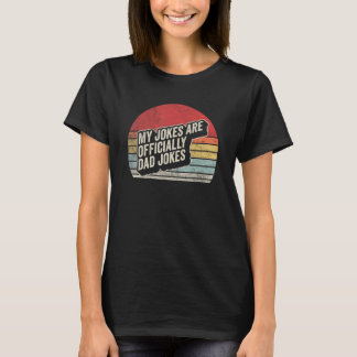 Retro Pregnancy Announcement Dad My Jokes Are Offi T-Shirt