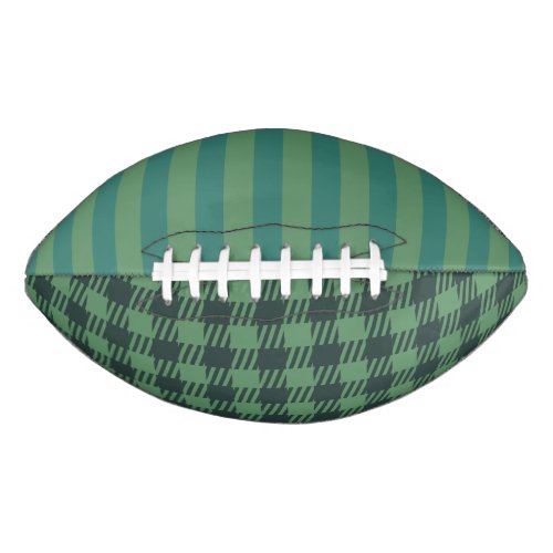 Retro Preppy Sportswear Gingham _ Field Green Football