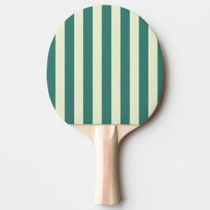 Retro Preppy Sportswear Stripes - Retro Green Ping Pong Paddle