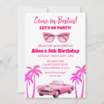 Retro Pretty Pink Malibu Stars Birthday Party Invitation<br><div class="desc">Introducing the Doll Birthday Invitation! Make your little one's birthday party extra special with these charming and whimsical invitations. Featuring a delightful doll design, these invitations will set the perfect tone for a fun-filled celebration. The The vibrant colors and playful illustrations will capture the hearts of your guests and ignite...</div>
