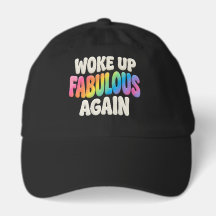Retro Pride Puff Style Woke Up Fabulous Again
