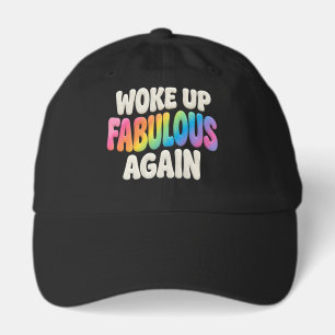 Retro Pride Puff Style Woke Up Fabulous Again Hat