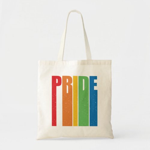 Retro Pride Rainbow Tote Bag