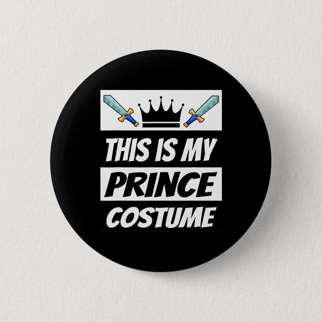 Retro Prince Costume Fun Halloween Costume Men Kid Button (Front)