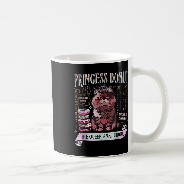Retro Princess Donut Dungeon Crawler Carl Book Lov Coffee Mug (Right)