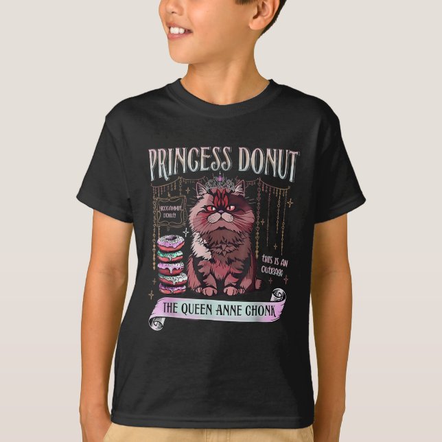Retro Princess Donut Dungeon Crawler Carl Book Lov T-Shirt (Front)