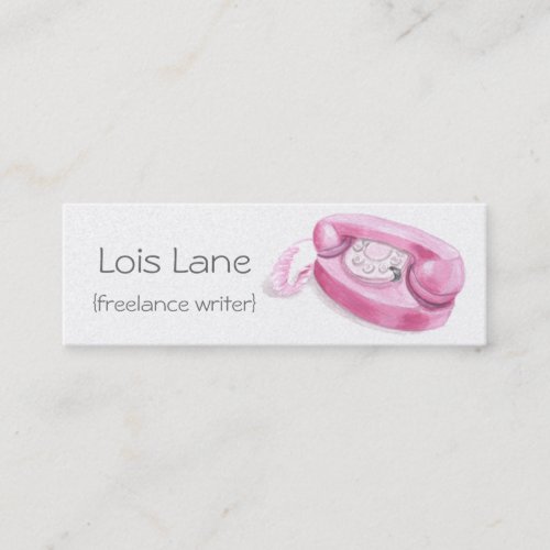 Retro Princess Telephone Skinny Card Business Card Templates
