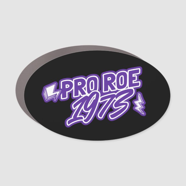 Retro Pro Roe 1973 | womens rights roe v wade  Car Car Magnet (Front)