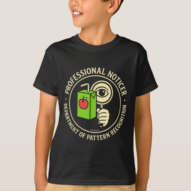 Retro Professional Noticer Department Of Pattern R T-Shirt (Front)