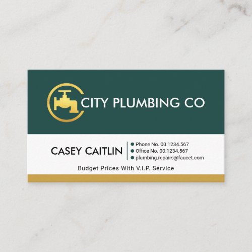 Retro Professional Plumbing Layers Business Card