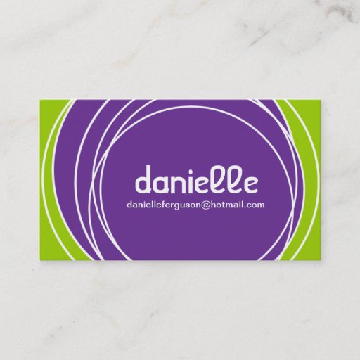 Customizable Retro Profile Card - Business Card