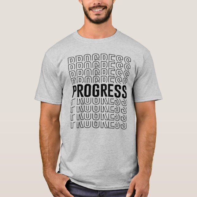 Retro Progress Design T-Shirt (Front)