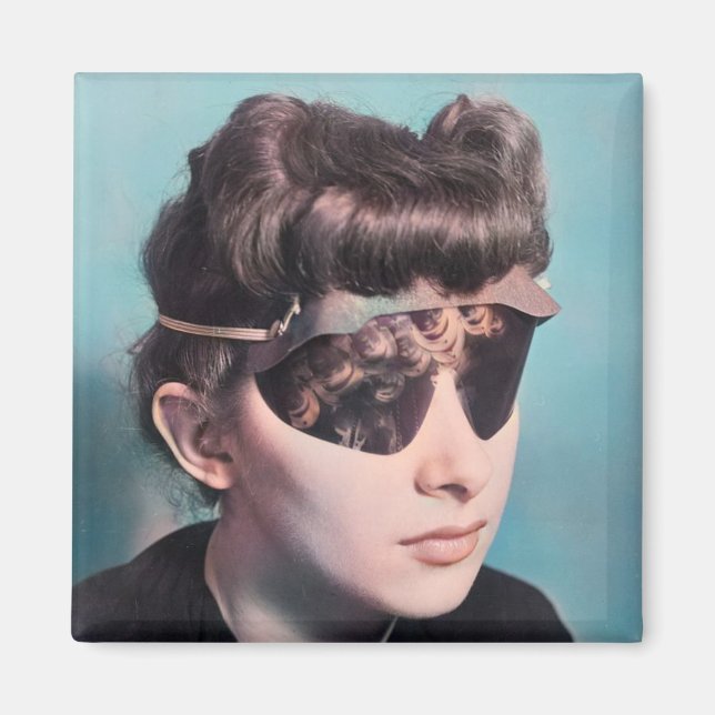 Retro Protection Glasses Magnet (Front)