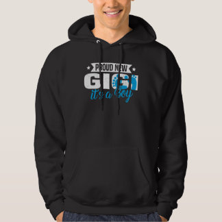 Retro Proud New Gigi It's A Boy Gender Reveal Hoodie