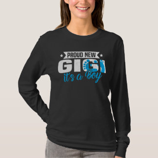 Retro Proud New Gigi It's A Boy Gender Reveal T-Shirt