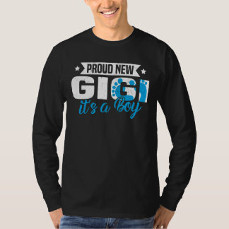 Retro Proud New Gigi It's A Boy Gender Reveal T-Shirt