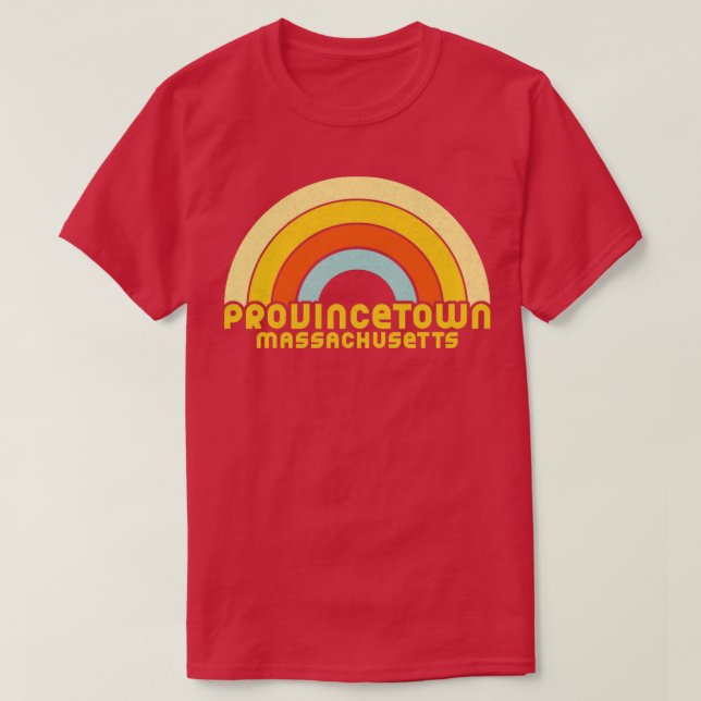 Retro Provincetown Massachusetts  T-Shirt (Design Front)