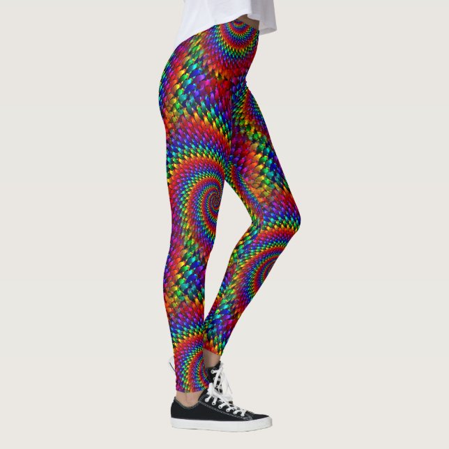 Retro Psychedelic 70's Leggings (Right)