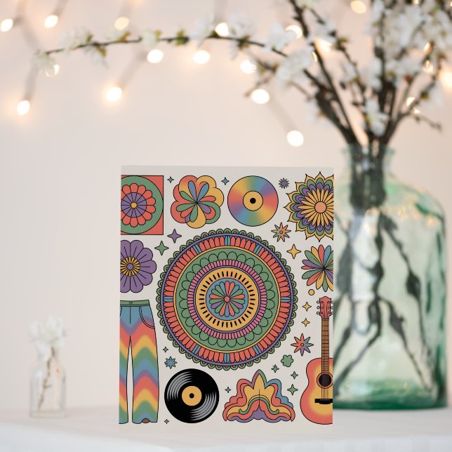 Retro Psychedelic Groovy Aesthetic  Foam Board (In Situ (Wedding))