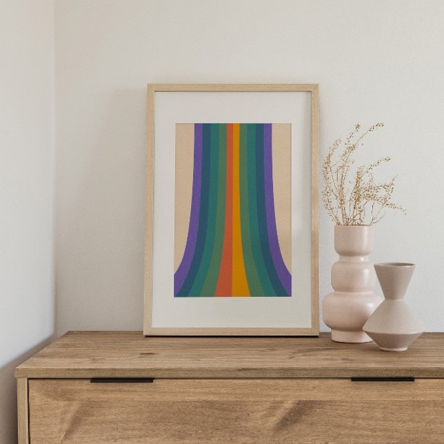 Retro psychedelic Groovy Colorful poster (Creator Uploaded)