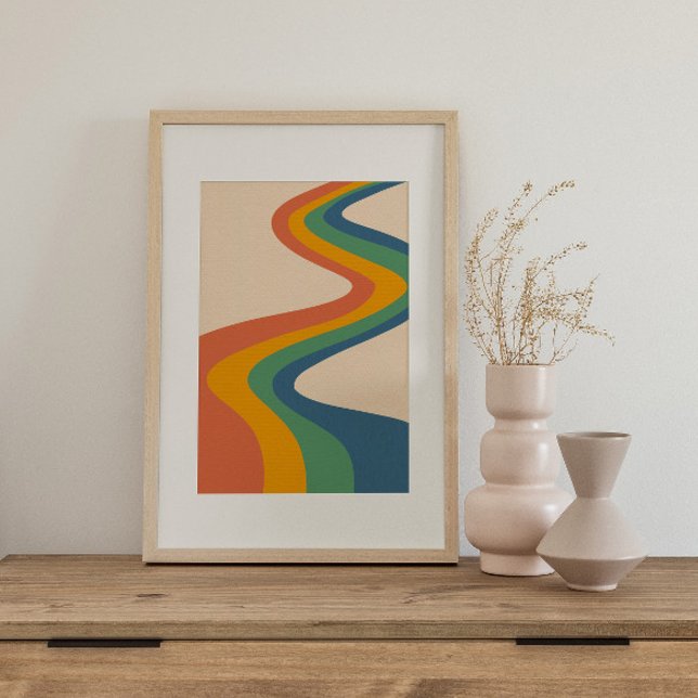 Retro psychedelic Groovy Colorful poster (Creator Uploaded)