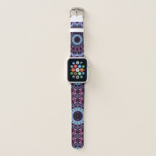 Retro Psychedelic Mandala Trippy Hippie Boho Chic Apple Watch Band