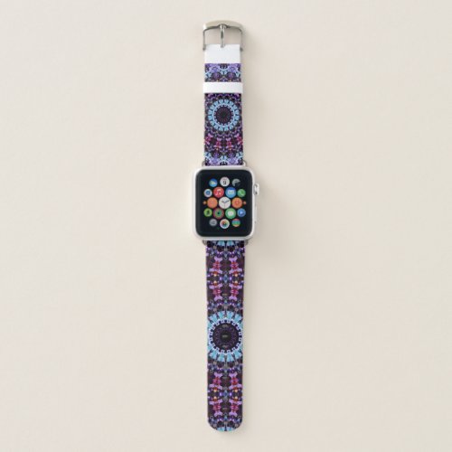 Retro Psychedelic Mandala Trippy Hippie Boho Chic Apple Watch Band