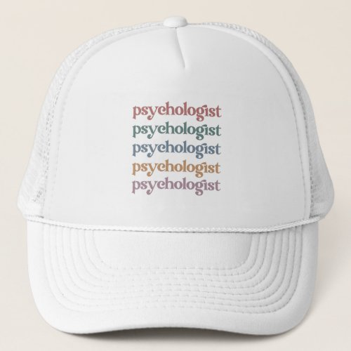 Retro Psychologist Psychology Student Graduation Trucker Hat